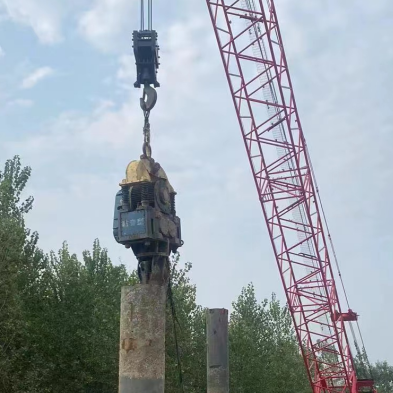 DZ-90 electric vibro hammer electrical driving pile machine for piling hammer equipment