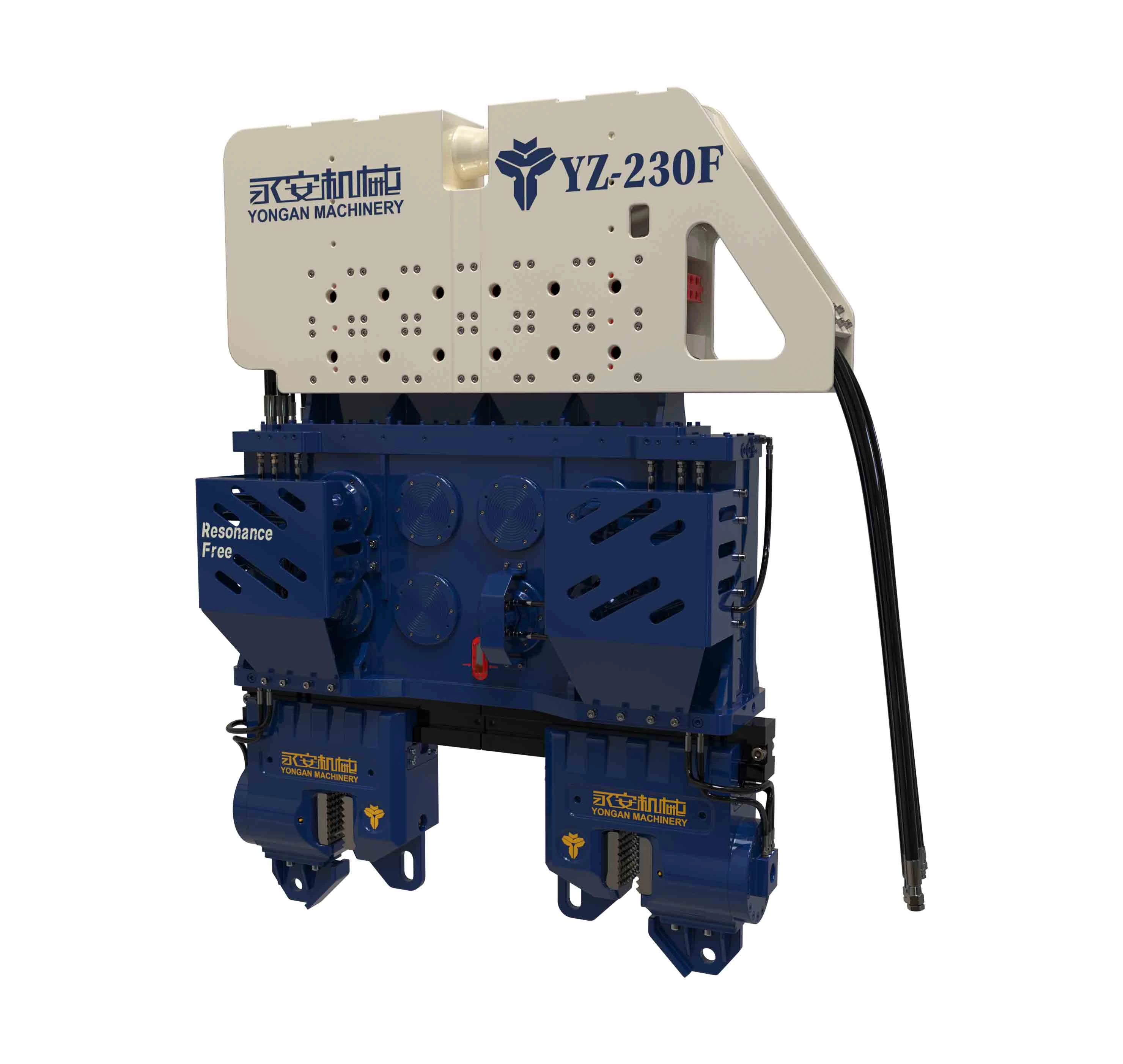 YZ-230F High Frequency Resonance Free Hydraulic Vibro Pile Driving Hammer