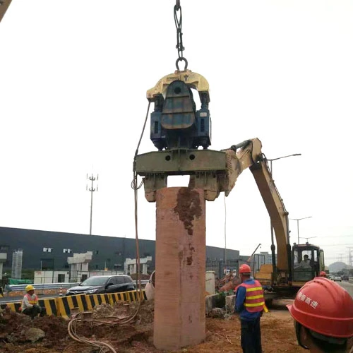 DZJ-90B High Frequency Electric Vibro Pile Driving Hammer