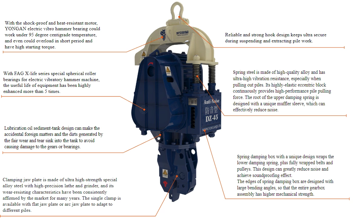 DZ-45 Electric Vibro Pile Driving Hammer