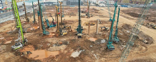 YZ-400D Dalian Vibrating Hammer Deployed at Yidu Cold Chain Phase 1, Dalian Port, Liaoning